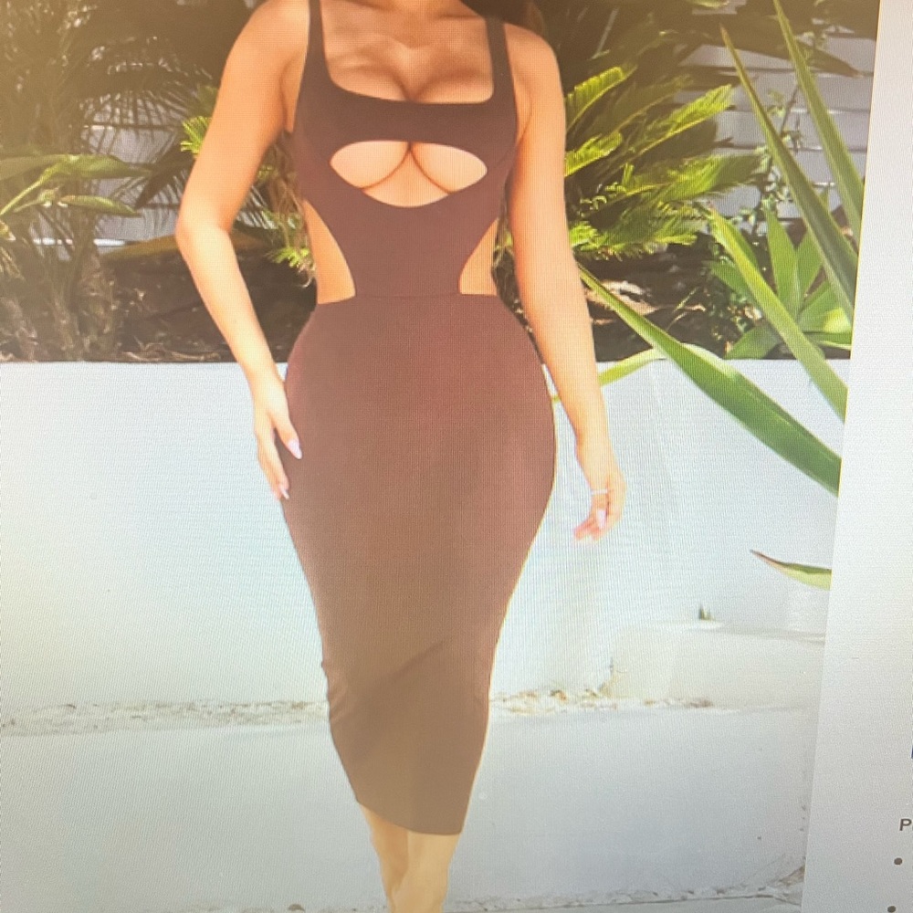 Eva Snatched Midi Dress